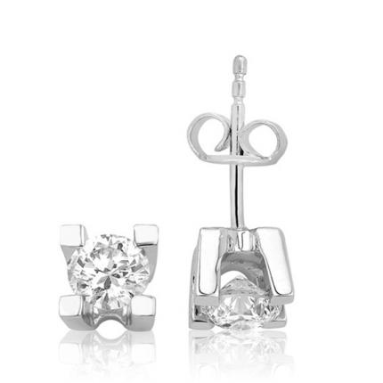 0.80 ct. Tektaş Pırlanta Küpe